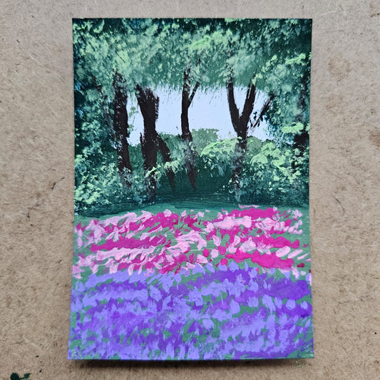 ACEO Forest - First ACEO painting